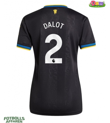 Manchester United Diogo Dalot #2 Tredje Tröja Kvinnor 2025-26 Kortärmad